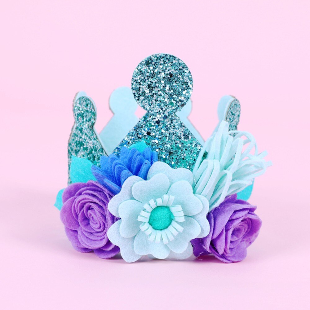 Birthday Hat Kids Flower Headband